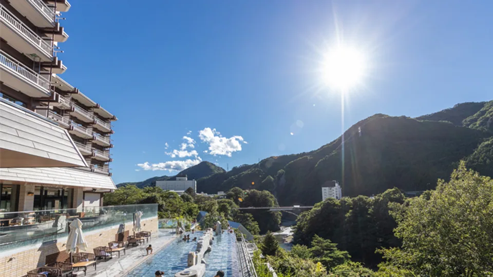 きぬ川ホテル三日月の外観